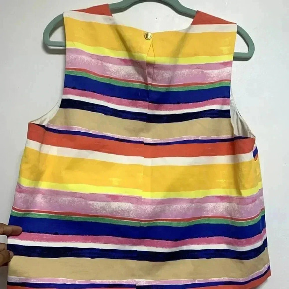 IMNYC Y2K Bold Colorful Stripe Sleeveless Top, SIZE  XL, 90S INSPIRED BLOUSE . - Picture 4 of 6
